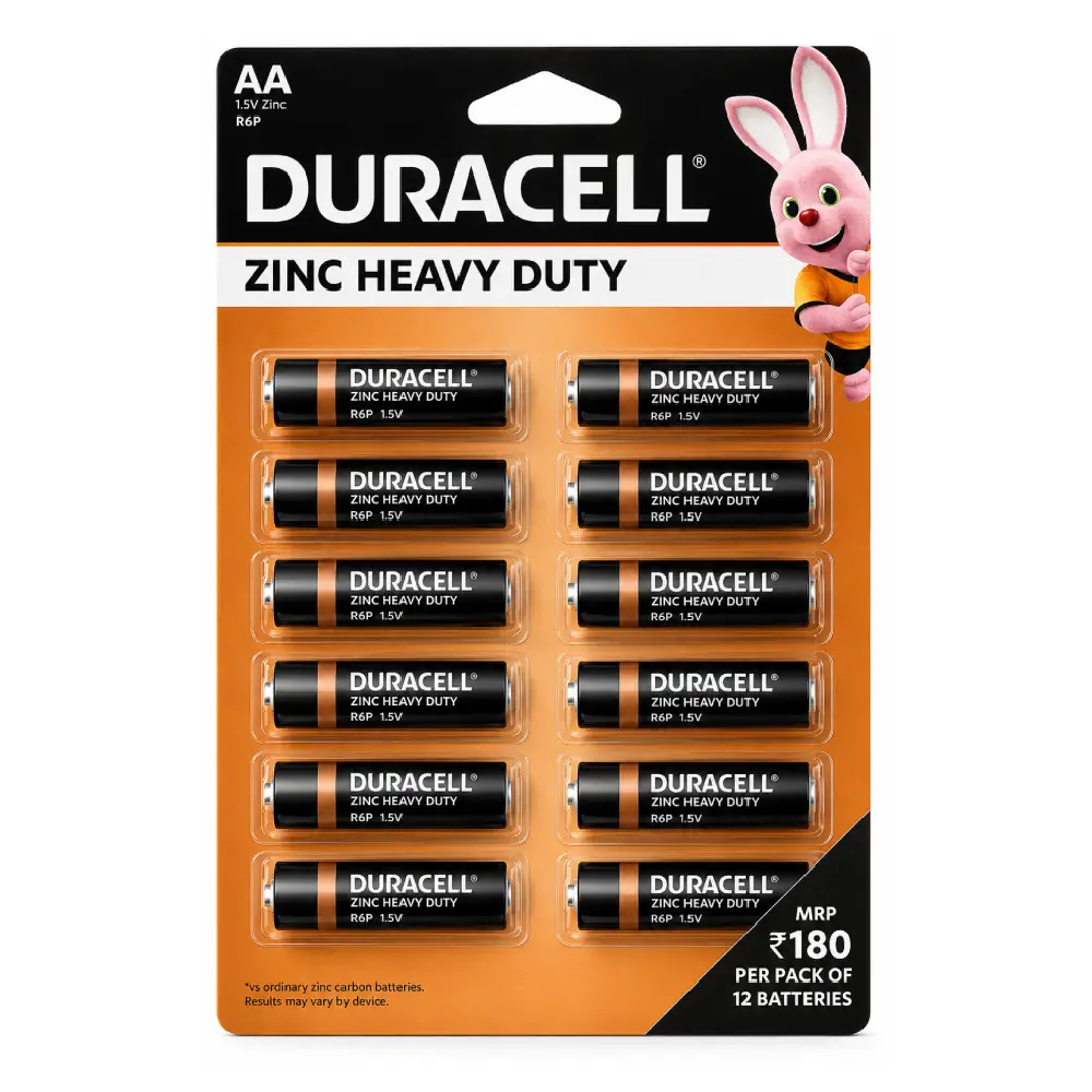 Duracell AA Zinc Battery (Pack of 12)